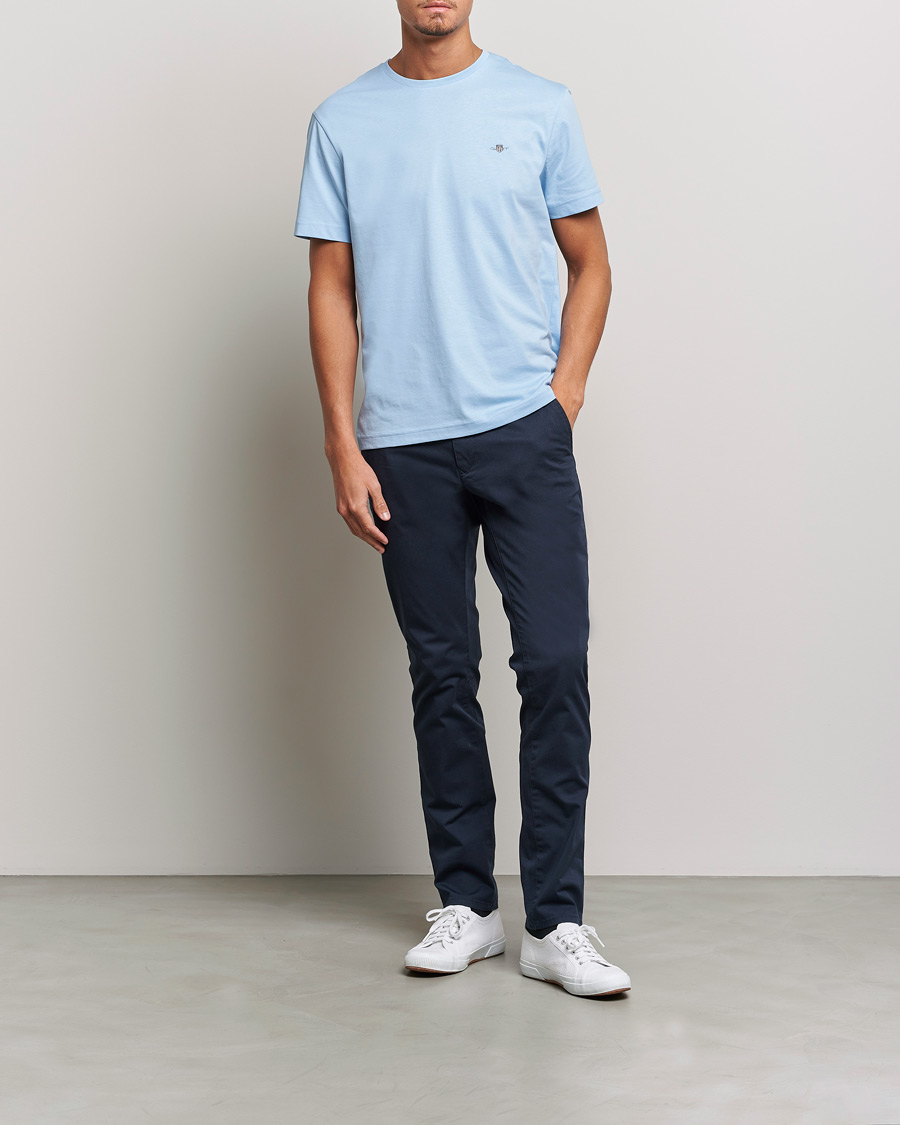 Hombres | Camisetas | Gant | The Original Solid T-Shirt Capri Blue
