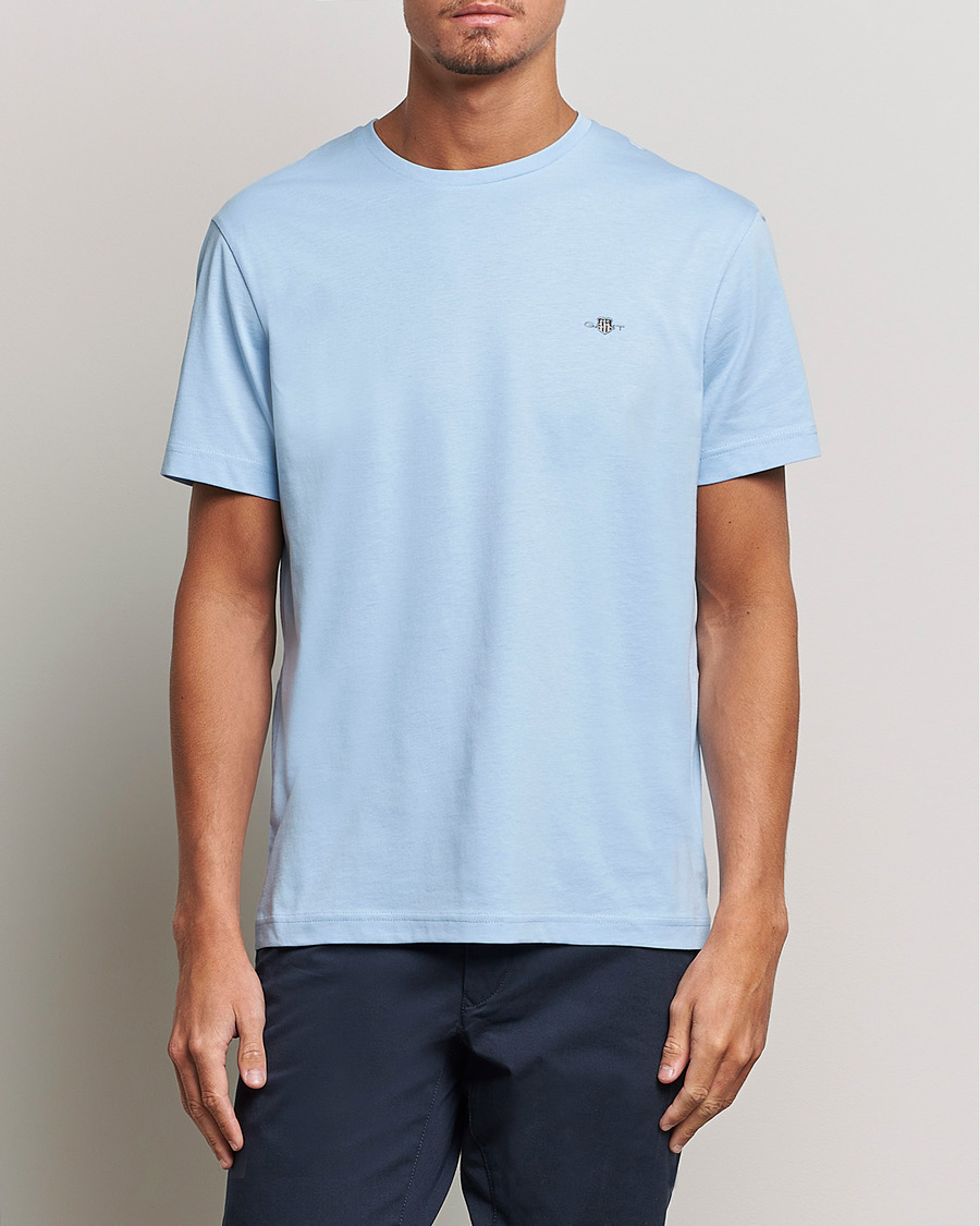 Men | Preppy Authentic | GANT | The Original Solid T-Shirt Capri Blue