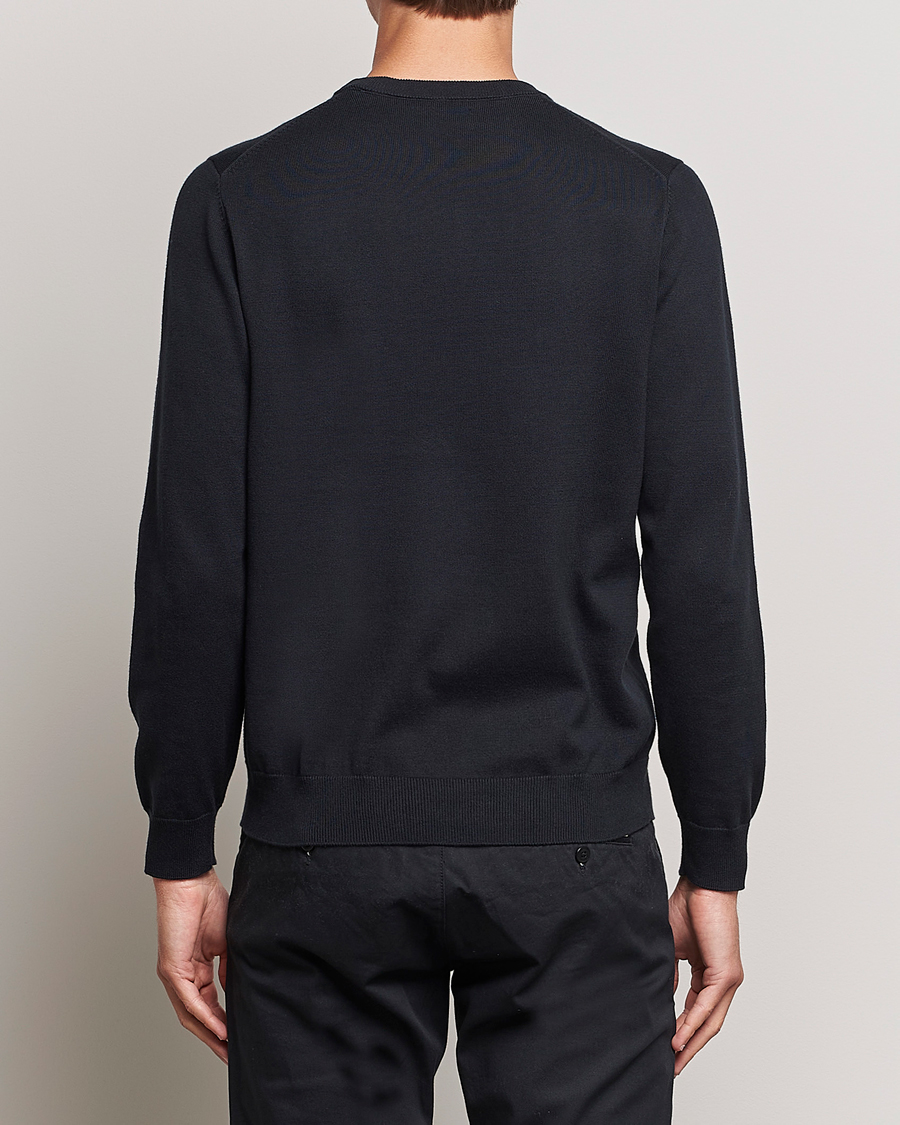 Hombres | Jerséis y prendas de punto | Gant | Classic Cotton Crew Neck Black