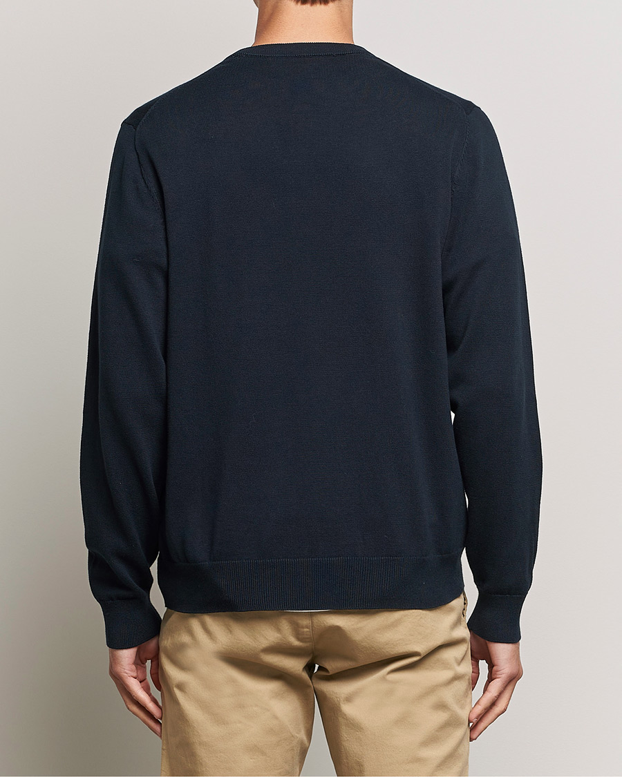 Hombres | Jerséis y prendas de punto | Gant | Classic Cotton V-Neck Evening Blue