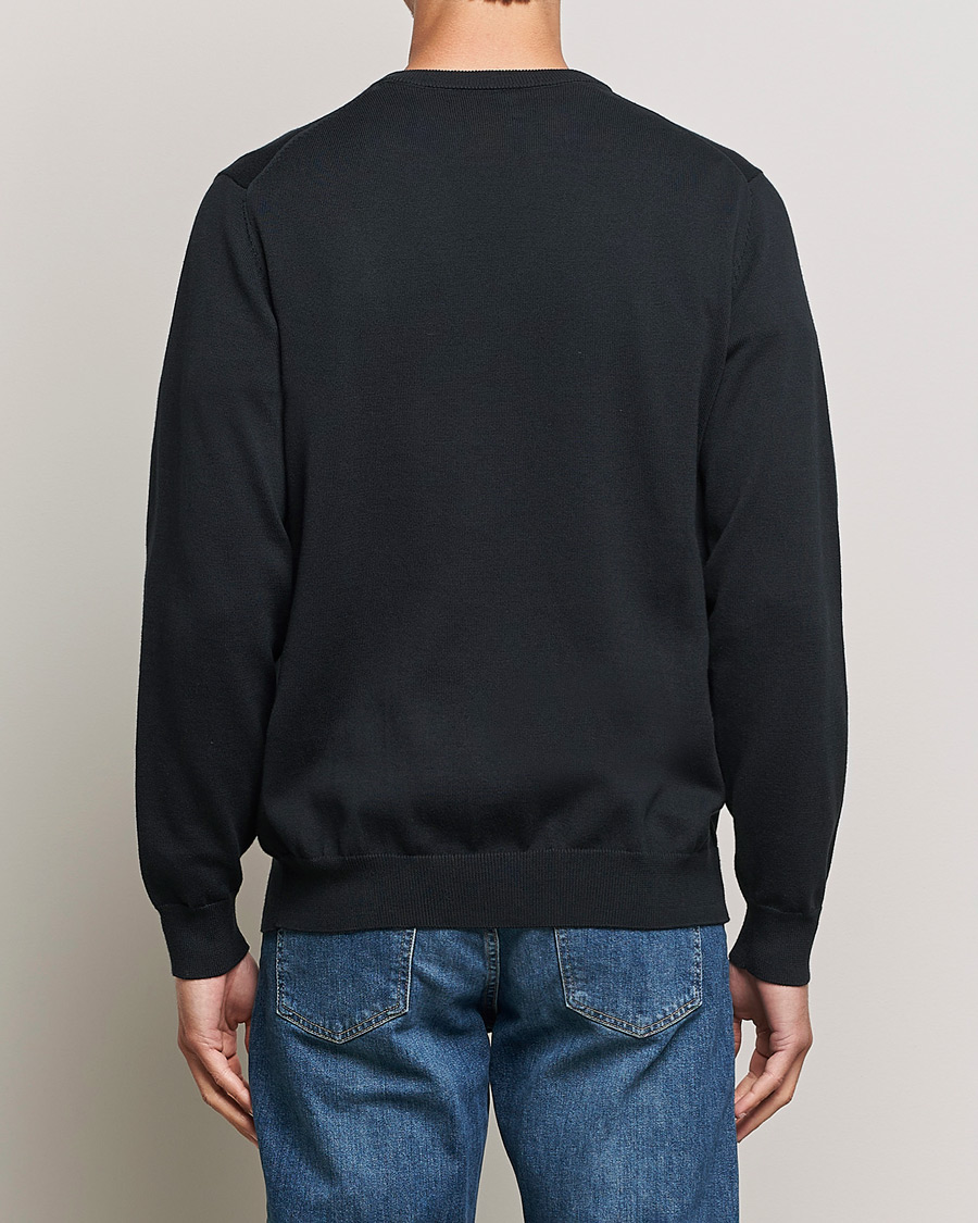 Hombres | Jerséis y prendas de punto | Gant | Classic Cotton V-Neck Black
