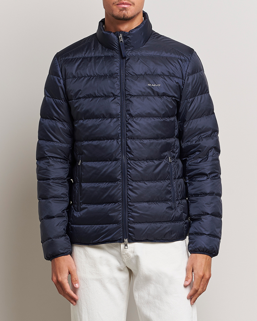 Hombres | Abrigos y chaquetas | Gant | The Light Down Jacket Evening Blue