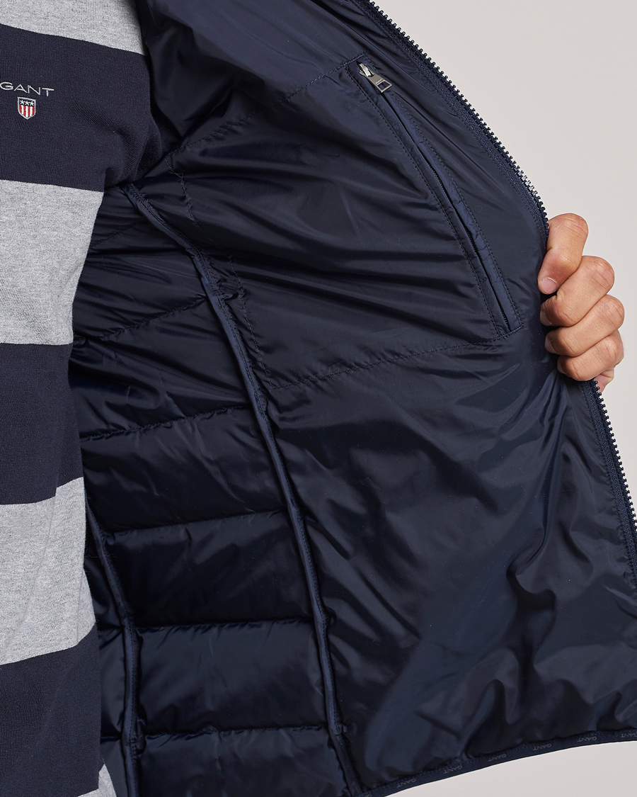 Hombres | Abrigos y chaquetas | Gant | The Light Down Jacket Evening Blue