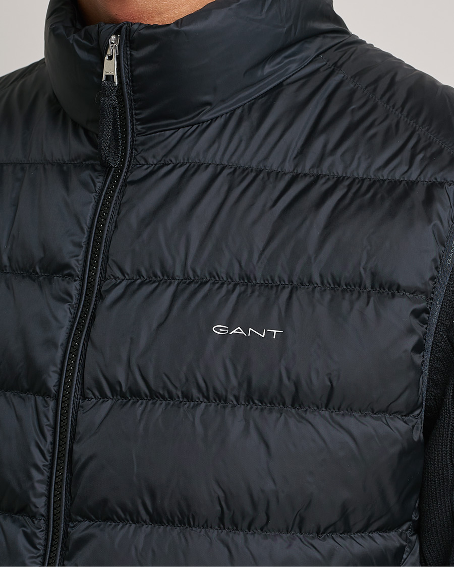 Hombres | Chalecos | Gant | The Light Down Gilet Black