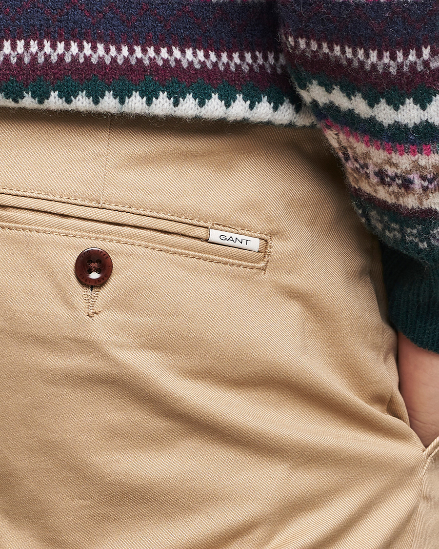 Hombres | Pantalones | GANT | Slim Fit Tech Prep Chino Dark Khaki