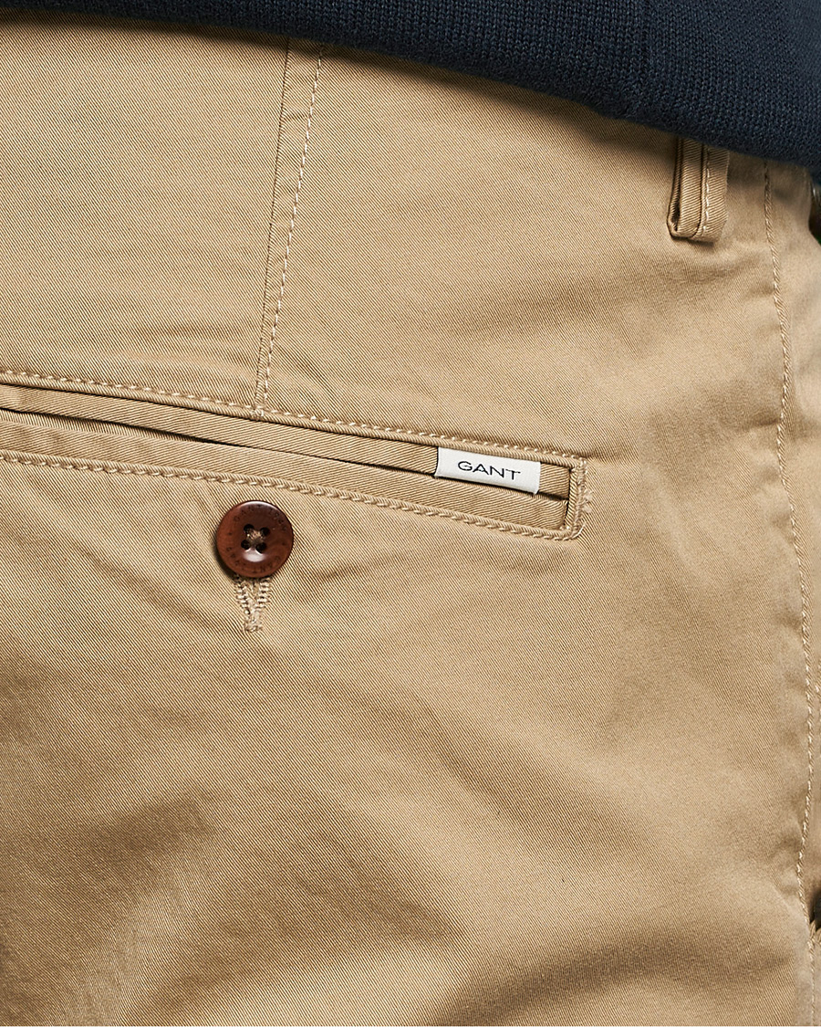 Hombres | Pantalones | Gant | Slim Fit Twill Chino Dark Khaki