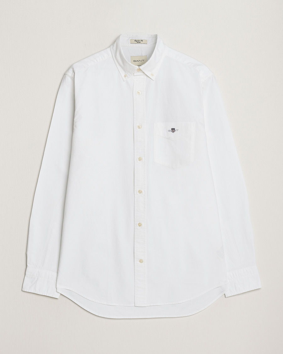Hombres | Camisas | Gant | Regular Fit Oxford Shirt White