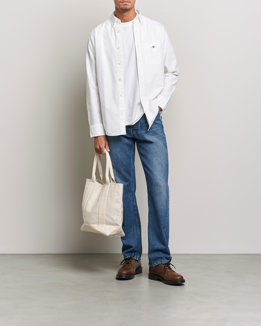 Hombres | Camisas | Gant | Regular Fit Oxford Shirt White