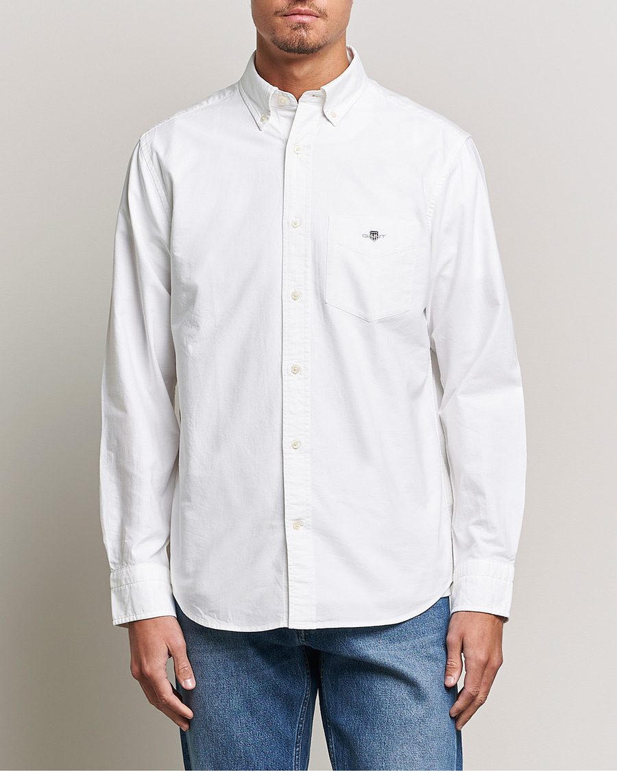 Hombres | Camisas | Gant | Regular Fit Oxford Shirt White