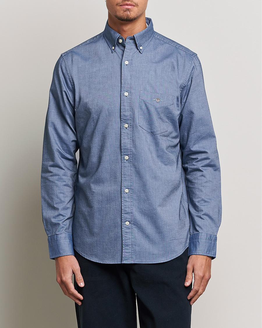 Hombres | Camisas oxford | GANT | Regular Fit Oxford Shirt Persian Blue