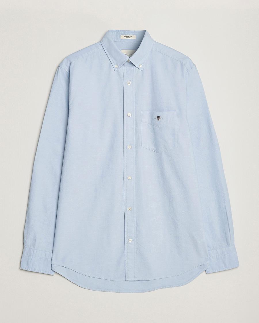 Hombres | Camisas | Gant | Regular Fit Oxford Shirt Light Blue