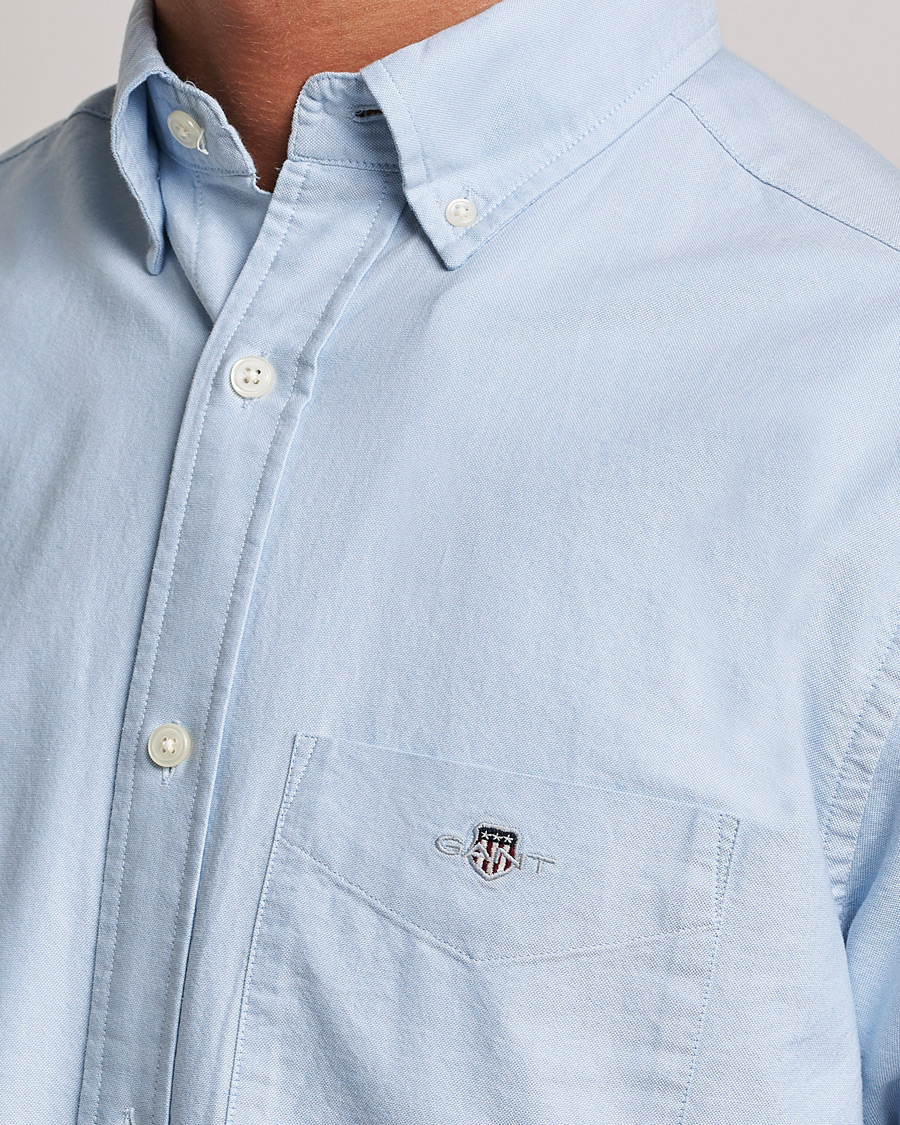 Hombres | Camisas | Gant | Regular Fit Oxford Shirt Light Blue
