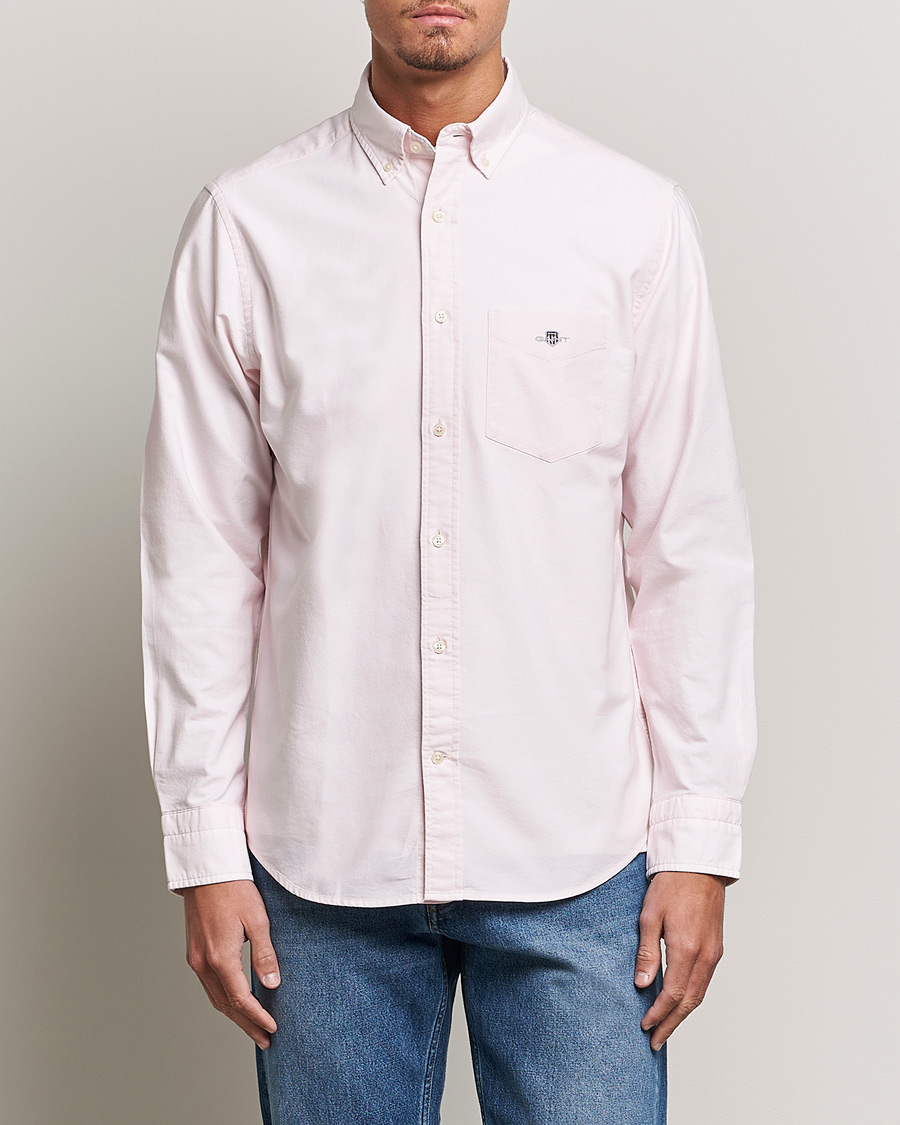 Hombres | Camisas oxford | GANT | Regular Fit Oxford Shirt Light Pink