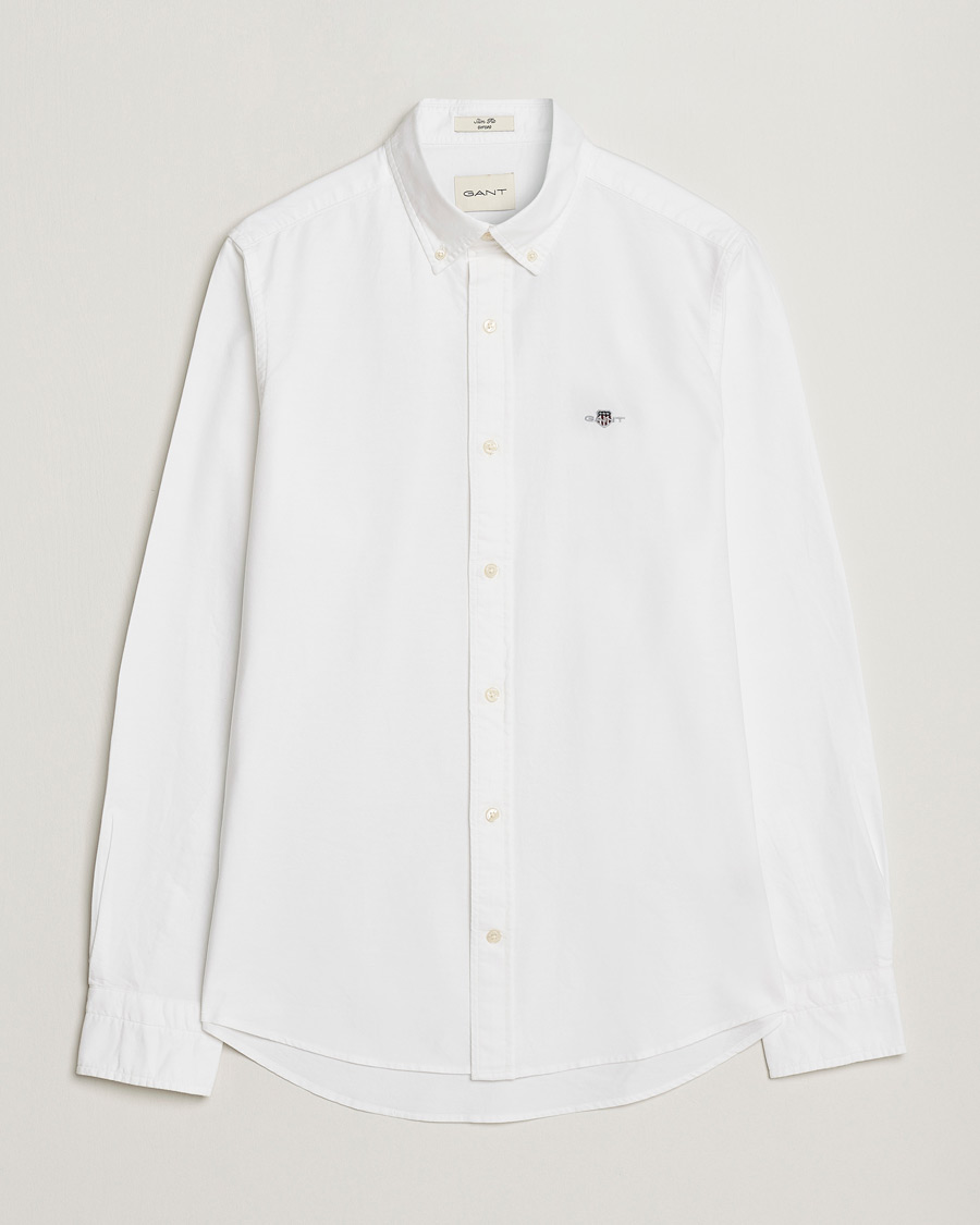 Hombres | Camisas | Gant | Slim Fit Oxford Shirt White