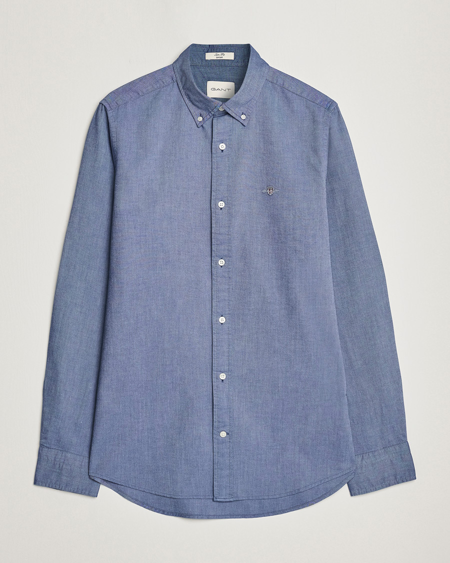 Hombres | Camisas | Gant | Slim Fit Oxford Shirt Persian Blue