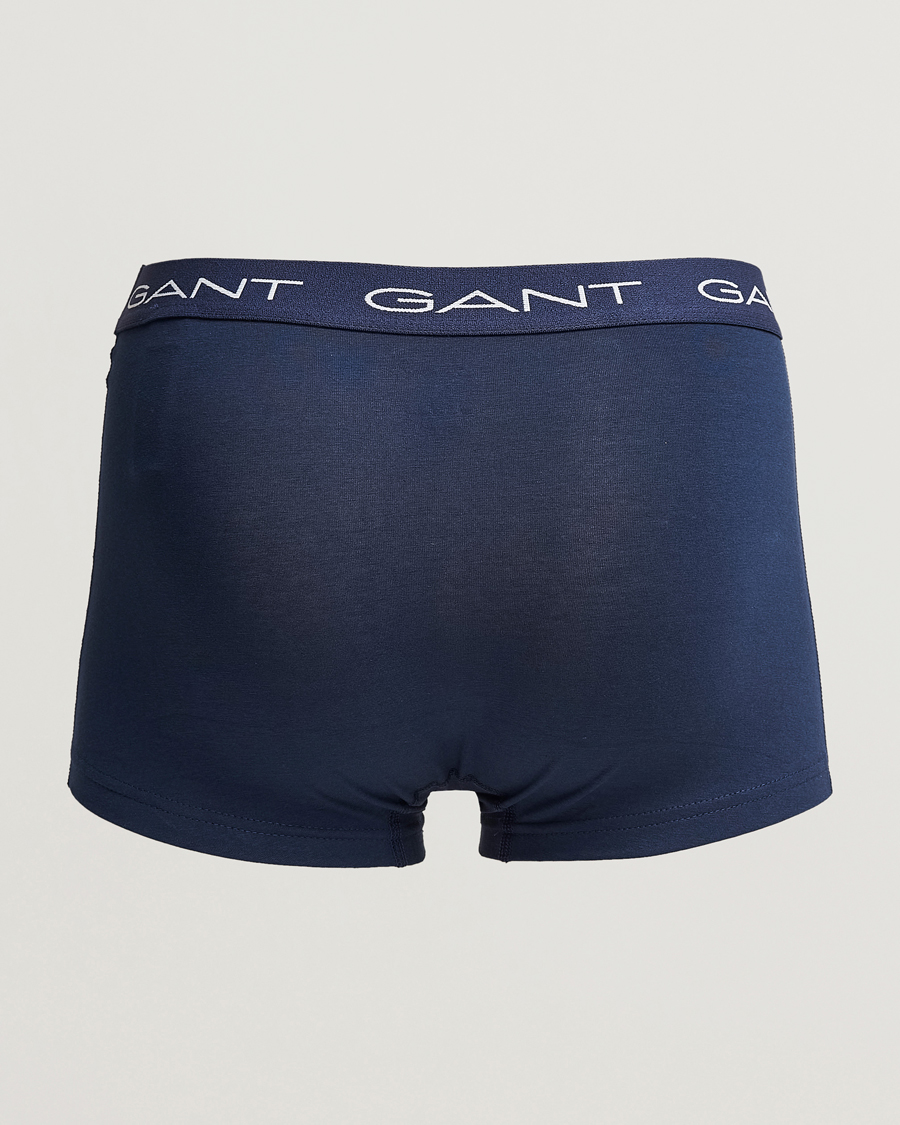 Hombres | Ropa interior | GANT | 3-Pack Trunk Boxer Marine
