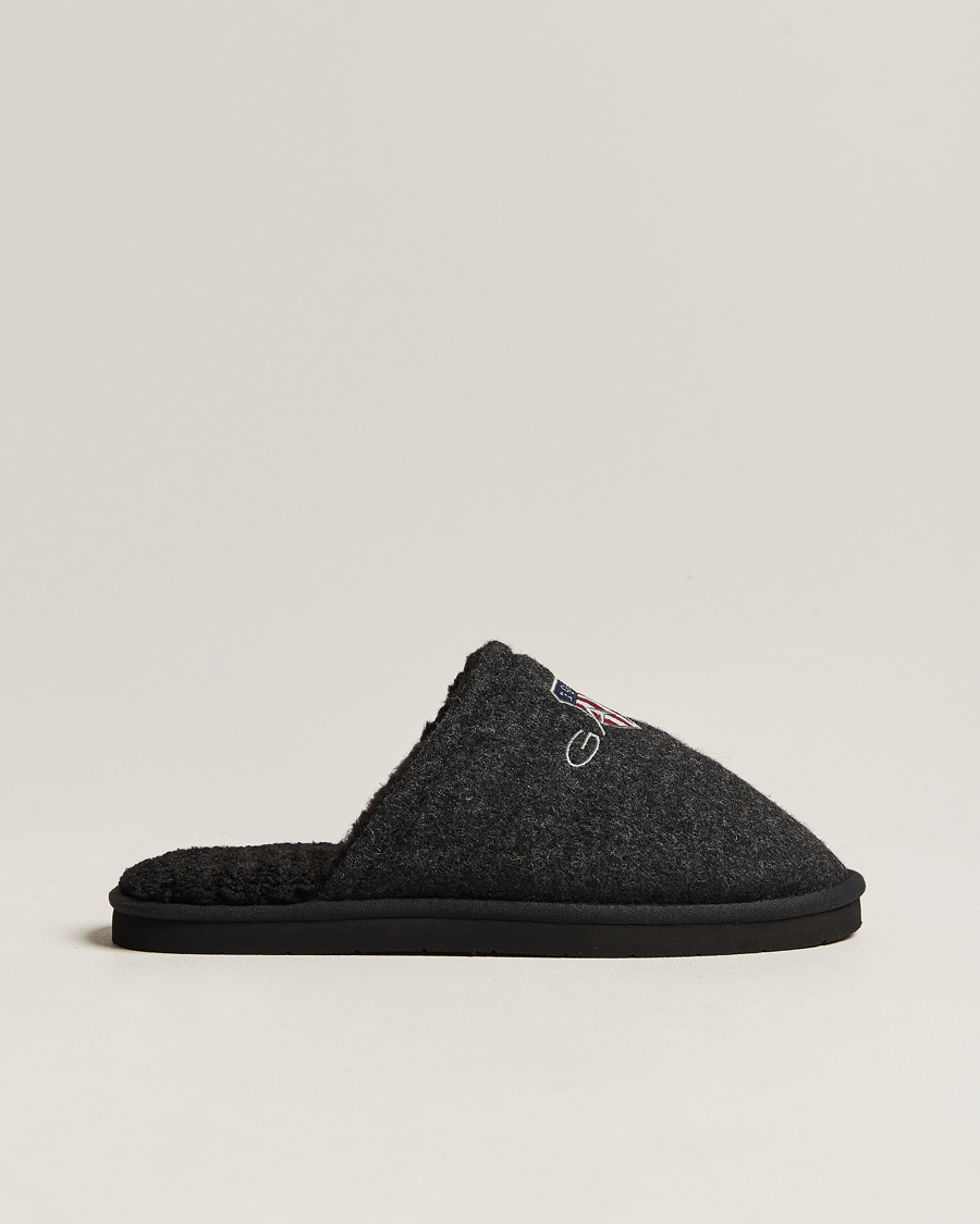 Hombres | GANT Tamaware Terry Slippers Black | Gant | Tamaware Terry Slippers Black