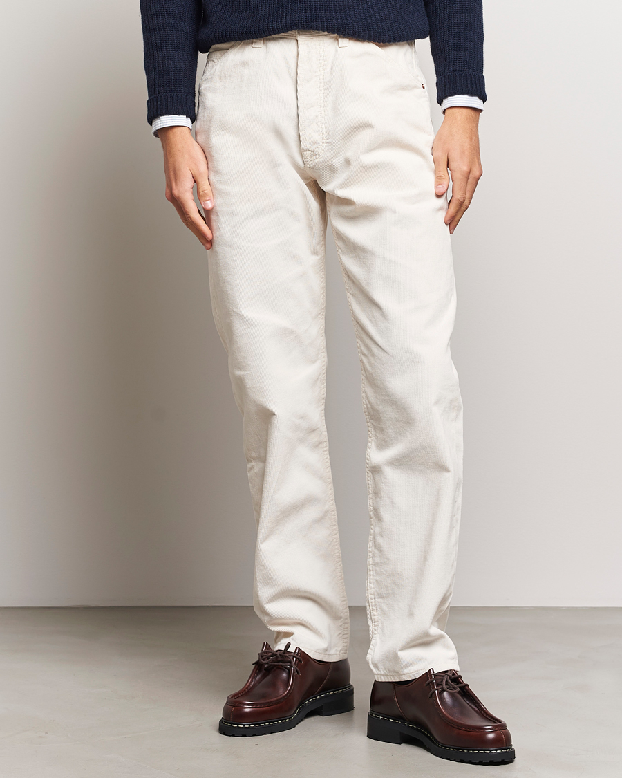 Hombres | Pantalones | Drake's | 5-Pocket Selvedge Needlecord Jeans Neutral