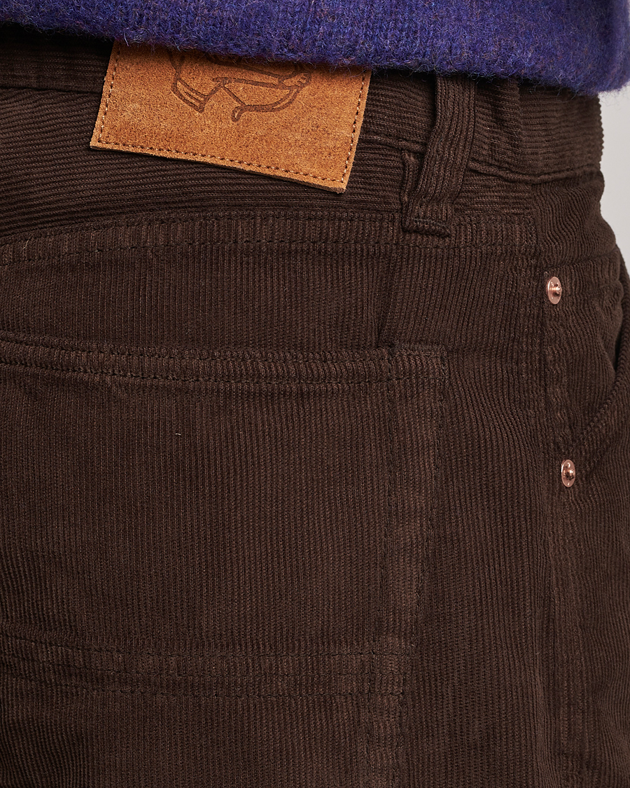 Hombres | Pantalones | Drake's | 5-Pocket Selvedge Needlecord Jeans Brown
