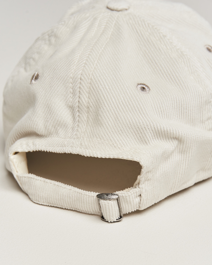 Hombres | Drake's Square Font Cord Baseball Cap Silver Grey | Drake's | Square Font Cord Baseball Cap Silver Grey