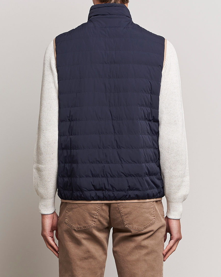 Hombres | Abrigos y chaquetas | Brunello Cucinelli | Nylon Down Vest Navy