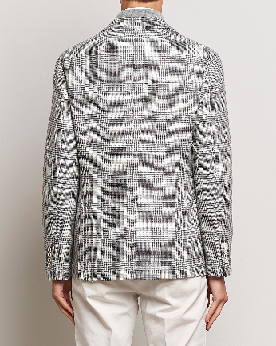 Hombres | Blazers | Brunello Cucinelli | Prince Of Wales Check Blazer Pearl Grey