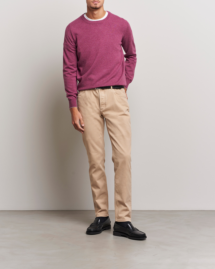 Hombres | Pantalones | Brunello Cucinelli | Traditional Fit 5-Pocket Pants Beige