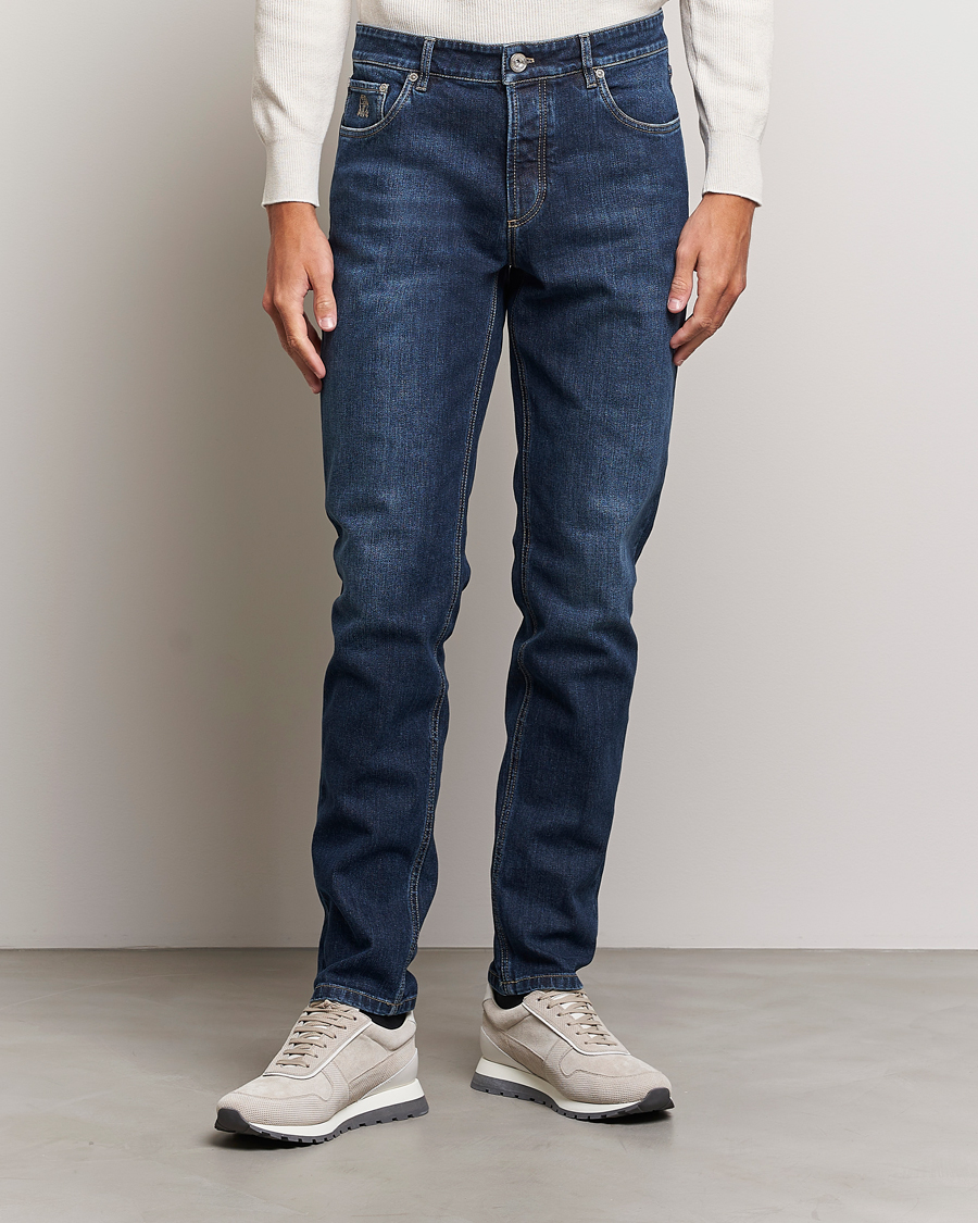 Hombres | Vaqueros | Brunello Cucinelli | Traditional Fit Jeans Dark Wash