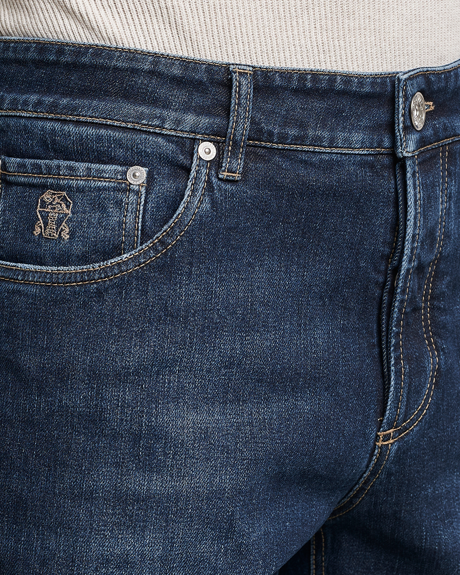 Hombres | Vaqueros | Brunello Cucinelli | Traditional Fit Jeans Dark Wash