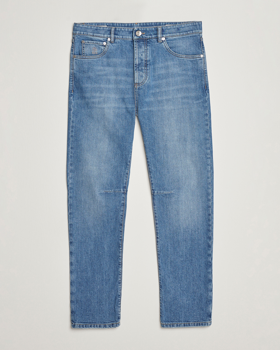 Hombres | Vaqueros | Brunello Cucinelli | Leisure Fit Jeans Medium Blue Wash