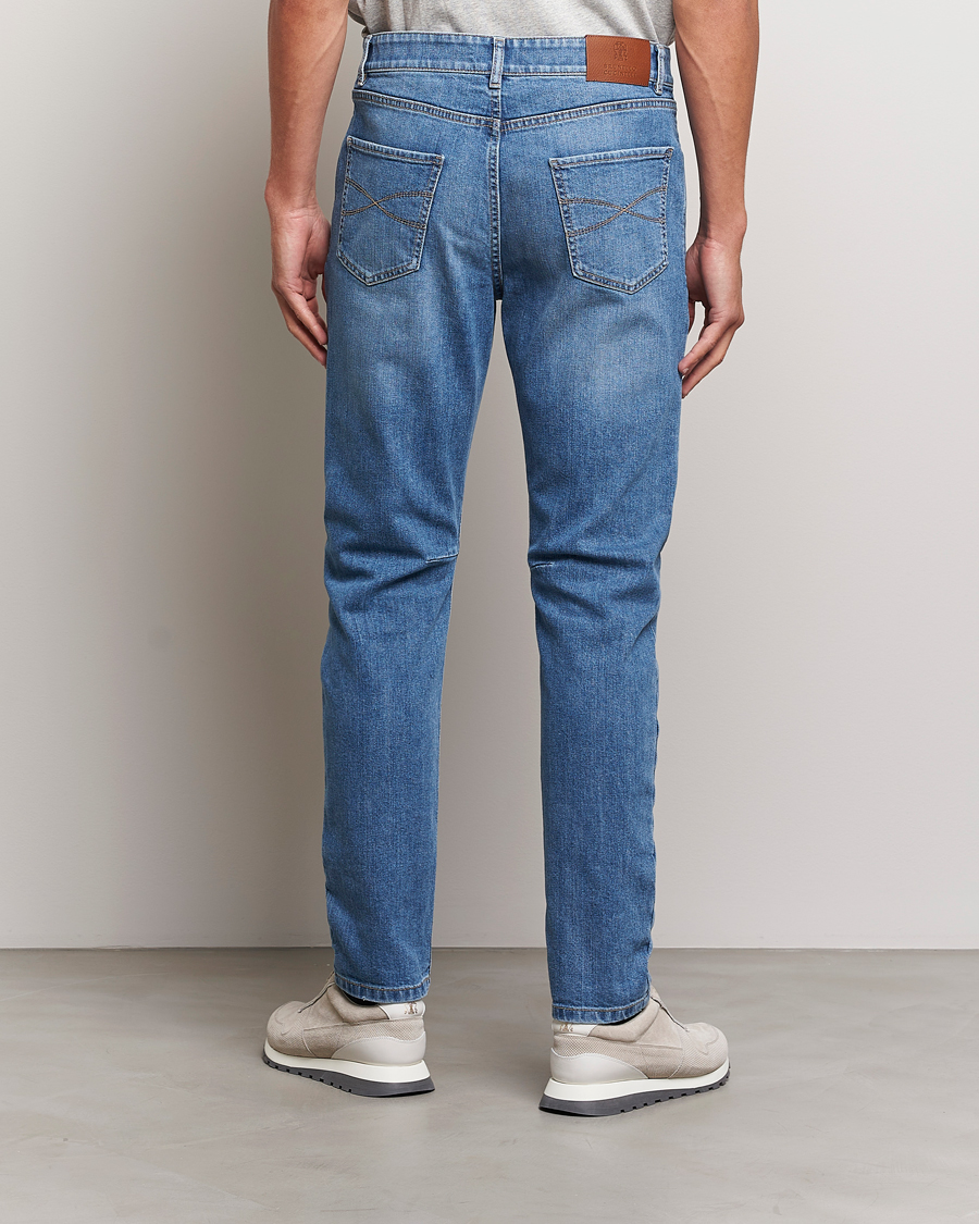 Hombres | Vaqueros | Brunello Cucinelli | Leisure Fit Jeans Medium Blue Wash