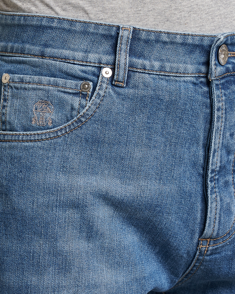 Hombres | Vaqueros | Brunello Cucinelli | Leisure Fit Jeans Medium Blue Wash