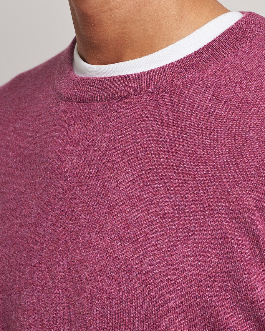 Hombres | Jerséis y prendas de punto | Brunello Cucinelli | 2 Ply Cashmere Pullover Burgundy