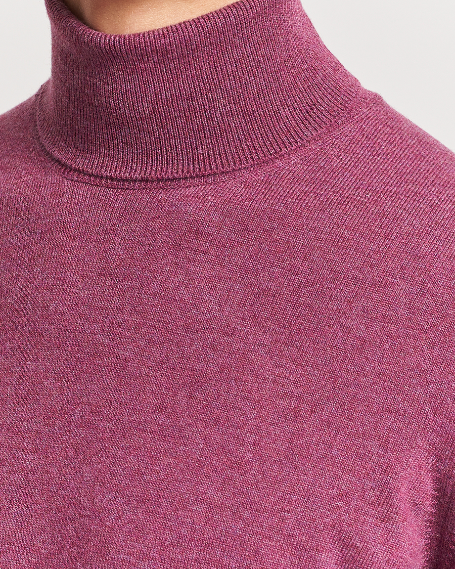 Hombres | Jerséis y prendas de punto | Brunello Cucinelli | 2 Ply Cashmere Rollneck Burgundy