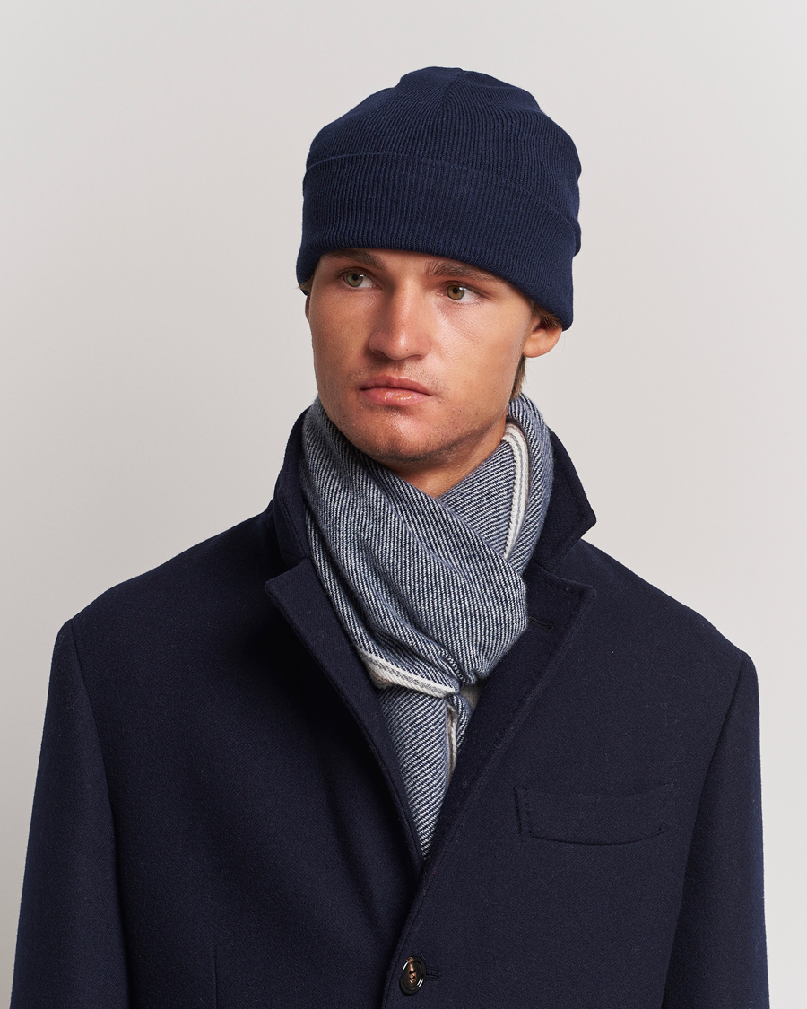 Hombres | Brunello Cucinelli Cashmere Beanie Navy | Brunello Cucinelli | Cashmere Beanie Navy