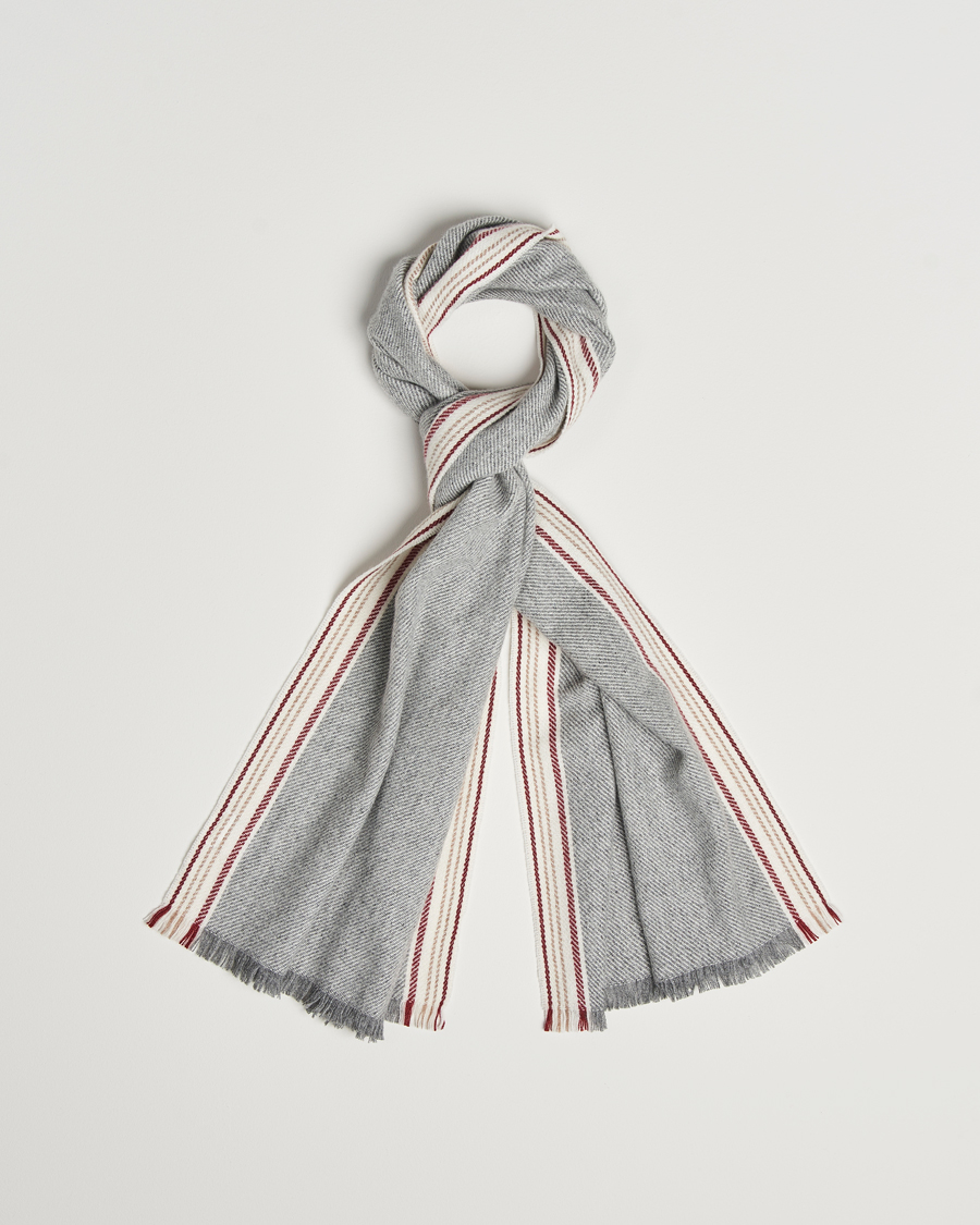 Hombres | Brunello Cucinelli Cashmere Scarf Grey | Brunello Cucinelli | Cashmere Scarf Grey
