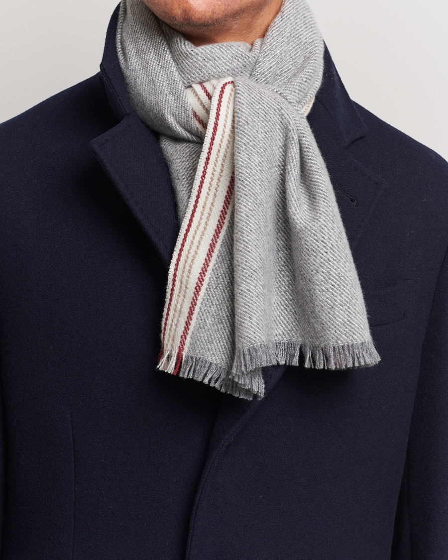 Hombres | Brunello Cucinelli Cashmere Scarf Grey | Brunello Cucinelli | Cashmere Scarf Grey