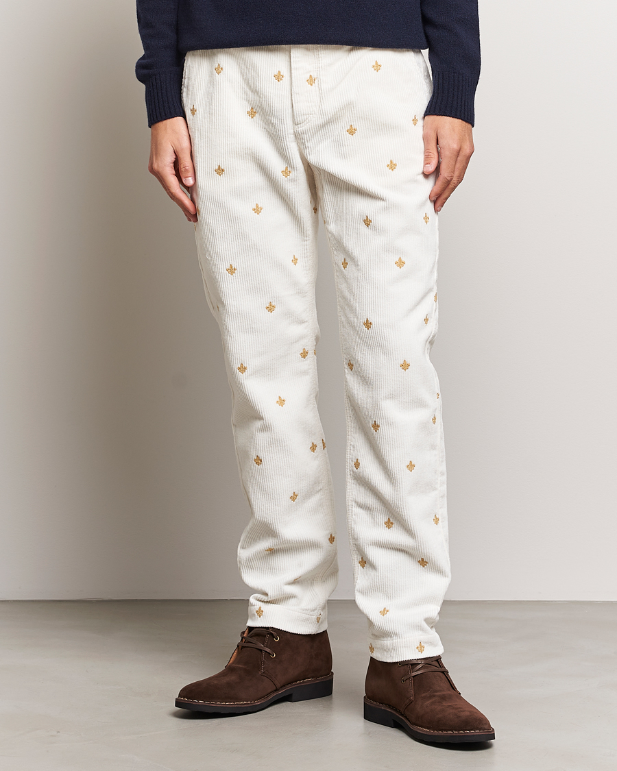 Hombres | Pantalones | Morris | Jeffrey Cord Club Chino Off White