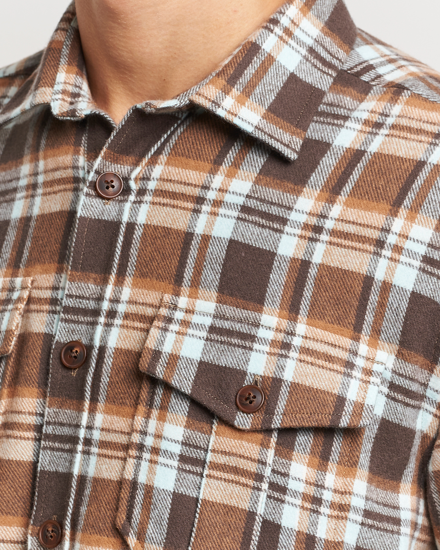 Hombres | Camisas | Morris | Tartan Shirt Classic Fit Camel
