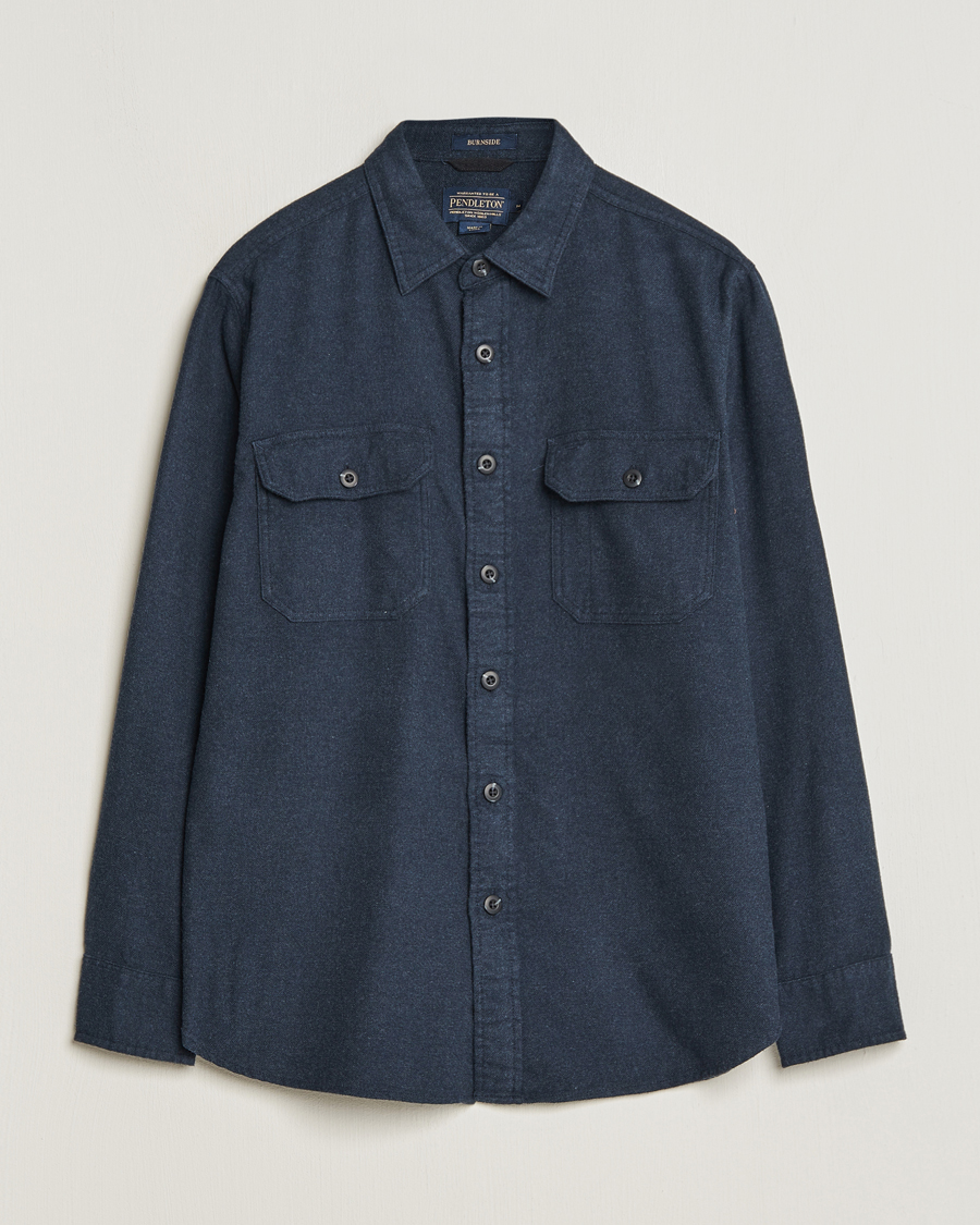 Hombres | Camisas | Pendleton | Burnside Flannel Shirt Navy Heather