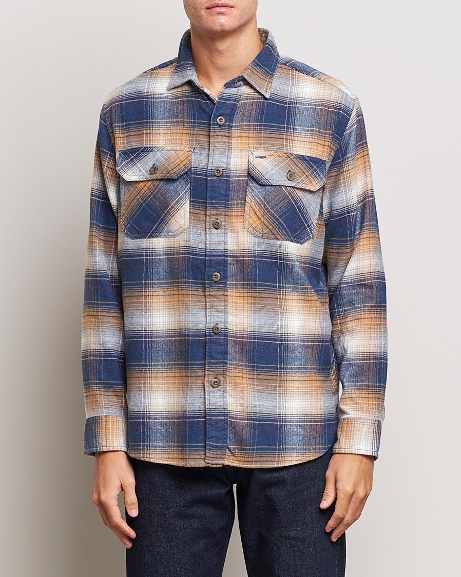 Hombres | Camisas | Pendleton | Burnside Flannel Shirt Navy/Tan