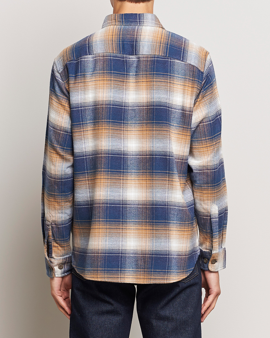 Hombres | Camisas | Pendleton | Burnside Flannel Shirt Navy/Tan