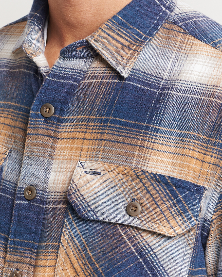 Hombres | Camisas | Pendleton | Burnside Flannel Shirt Navy/Tan
