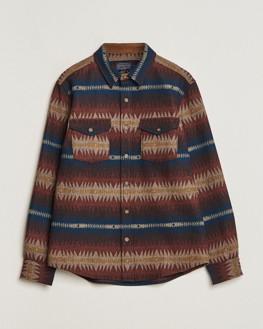 Hombres | Camisas | Pendleton | LA Pine Wool Overshirt Tye River Red