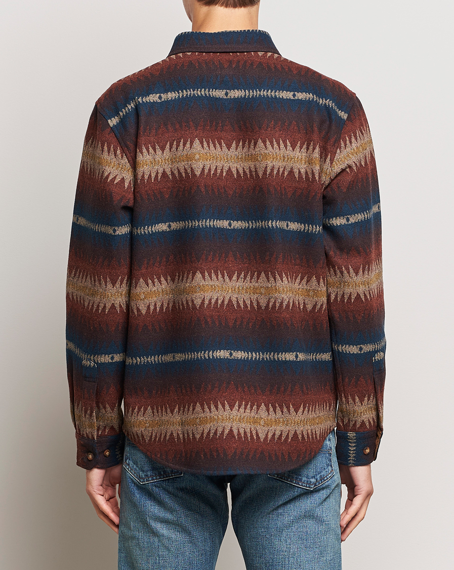 Hombres | Camisas | Pendleton | LA Pine Wool Overshirt Tye River Red