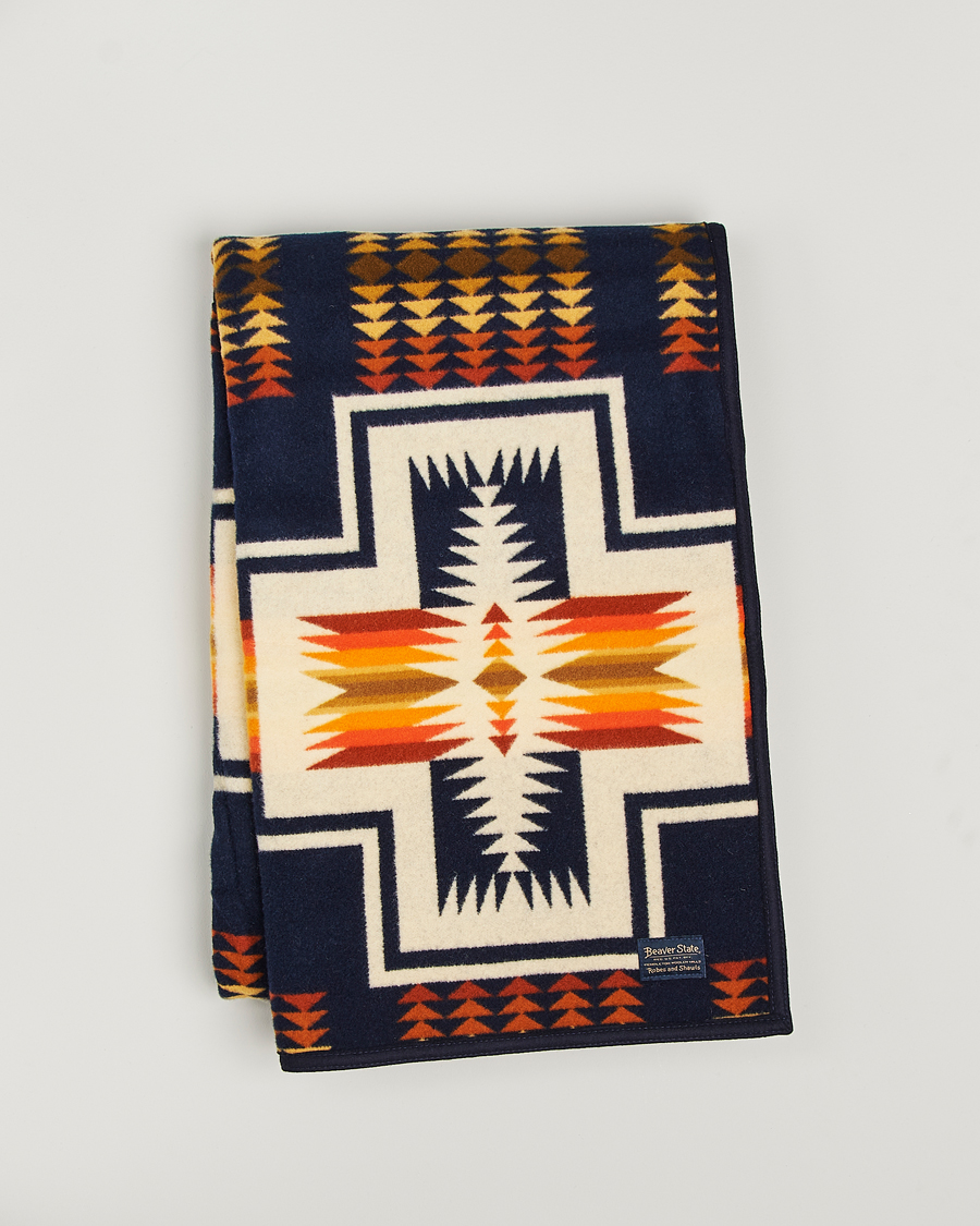 Hombres | Pendleton Jacquard Blanket Harding Navy | Pendleton | Jacquard Blanket Harding Navy