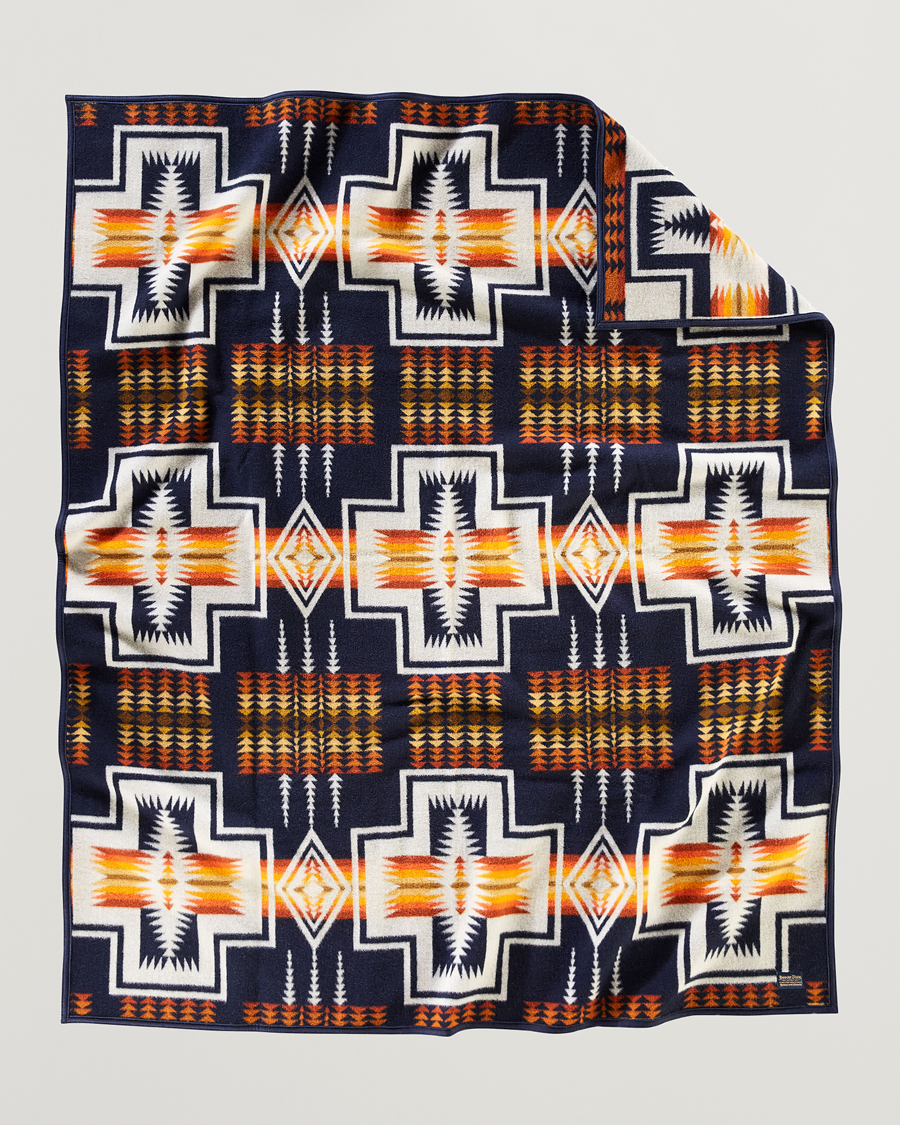 Hombres | Pendleton Jacquard Blanket Harding Navy | Pendleton | Jacquard Blanket Harding Navy