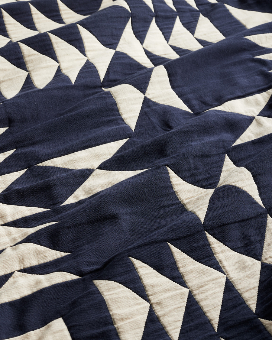 Hombres | Telas | Pendleton | Organic Cotton Matelasse Blanket Midnight Nova