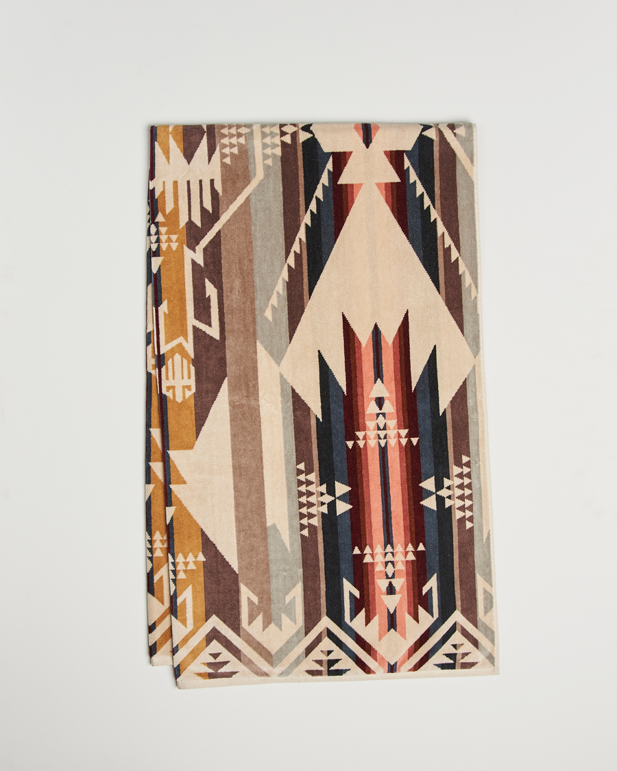 Hombres | Pendleton Oversized Jacquard Spa Towel White Sands | Pendleton | Oversized Jacquard Spa Towel White Sands