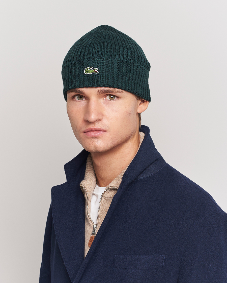 Hombres |  | Lacoste | Wool Knitted Beanie Sinople